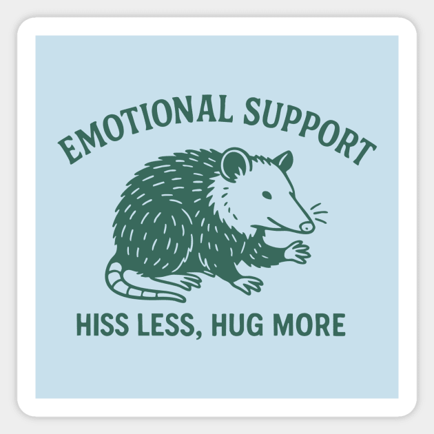Emotional Support Possum Sticker by stayfrostybro